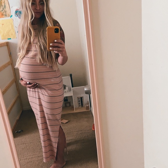 Striped Ribbed Maxi - Picture 2 of 4